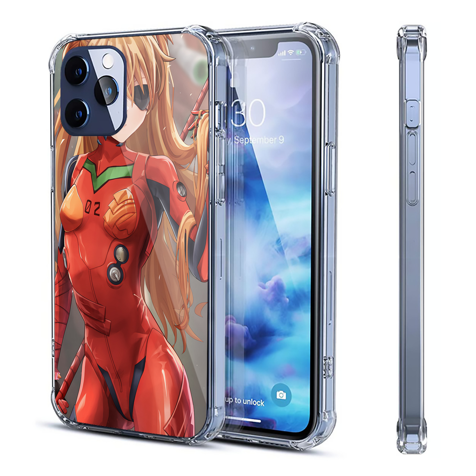 （画像用） EVA 新世紀エヴァンゲリオン 【iPhone 12シリーズ対応】透明スマホケース（クリアソフトケース）